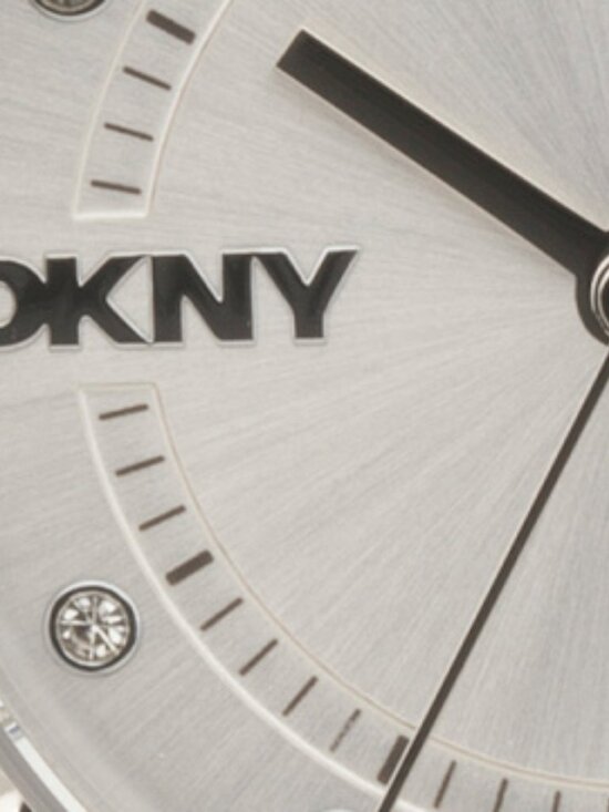DKNY Women\'s Evening Silver Leather Strap Watch